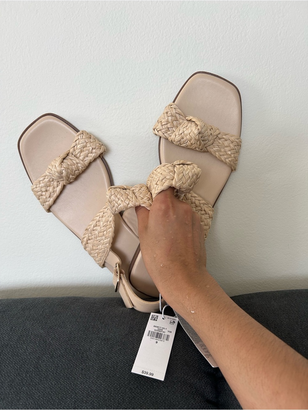 Old Navy Braided Knot Sandals in Beige